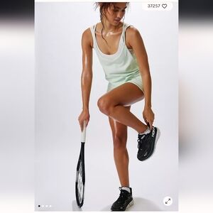 NWT FP Movement Hot Shot Mini Dress In Pistachio